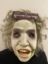 Beetlejuice Adult Latex Mask OSFA New W/ Tags