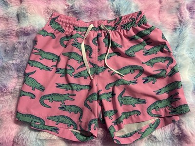 Chubbies Lined THE GLADES PINK Alligator 5.5'' Swim Trunk Shorts Mens SIZE Medium