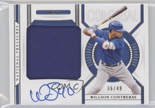 2021 Panini National Treasures 36/49 Willson Contreras #CMS-WC Auto 0tw4