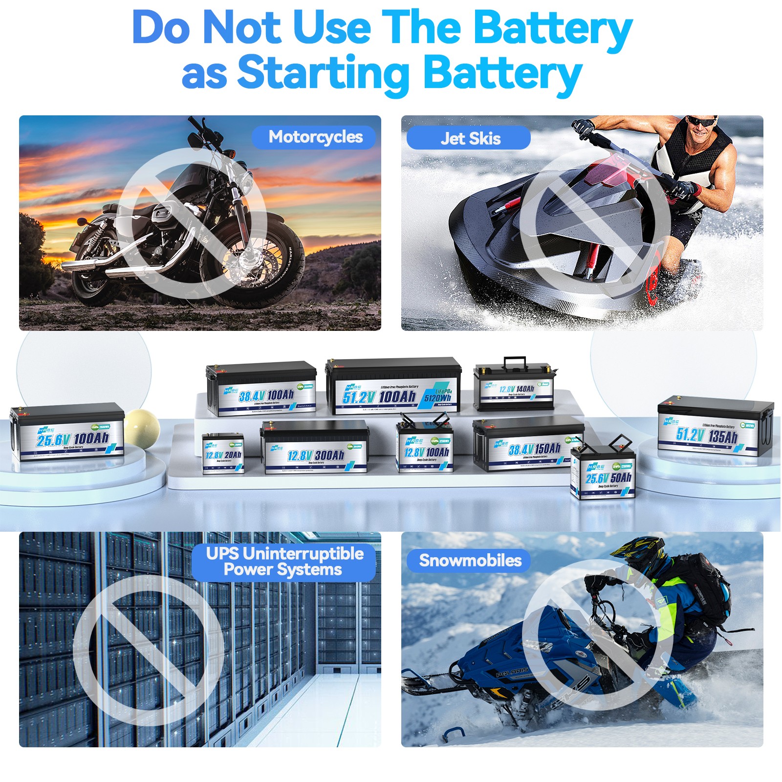 12V 100Ah LiFePO4 Lithium Battery Bluetooth monitoring For RV Solar Marine Panel