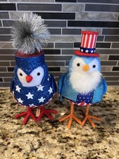 2026 Target Featherly Friends Sparky Sam Patriotic Birds Set Of 2 July 4th NEW