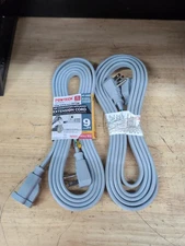 2 PCs POWTECH Heavy Duty Air Conditioner and Major Appliance 9 Ft Extension Cord