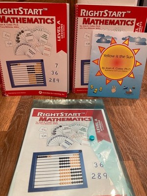 Right Start Mathematics level A lot - 2nd edition Lessons Worksheets Appendix
