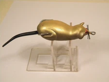 Vintage Manns Phat Rat Gold rattle topwater crankbait lure