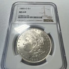 1885 O Morgan Silver Dollar NGC MS63 Priced to Sell! Take advantage!