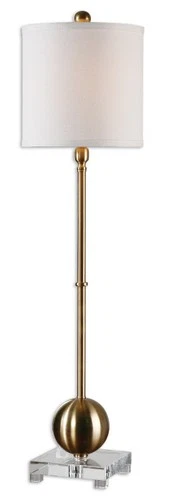 Uttermost 29935-1 Brass Laton 1-Light Table Lamp - Picture 1 of 2
