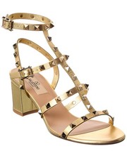 Valentino Rockstud Caged 60 Leather Ankle Strap Sandal Women's