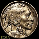 1914-D BUFFALO NICKEL VERY CHOICE AU (BN1006)
