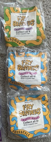 NEW VINTAGE MCDONALDS BURGER KING HAPPY MEAL TOYS FRY BENDERS HOT WHEELS LOT - Picture 3 of 12