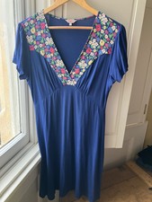 Cath Kidston blue & floral tea dress UK12