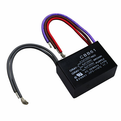 Motorkondensator CBB61 4,7uf+6uf+6uf 5-draht für Harbor Breeze Decken
