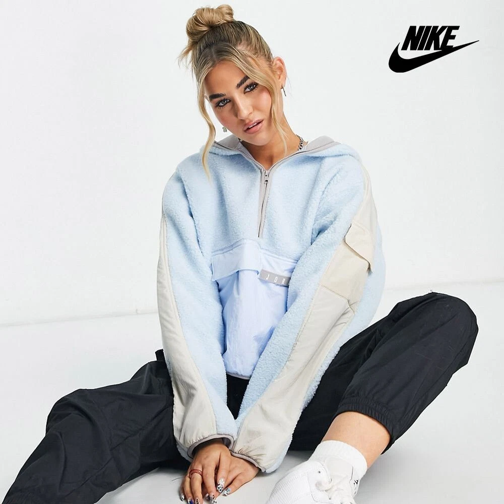 Nike Women's Hoodie Jordan Cozy Girl fleece Hoodie UNC Size Small