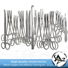 NEW 22pc Feline Spay Pack Kit Basic Surgery Instruments Stainless CE,Economy Set