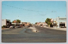 Hwy 26 West Street View Riverton WY Business Area 60's Cars Tavern 1973 Postcard