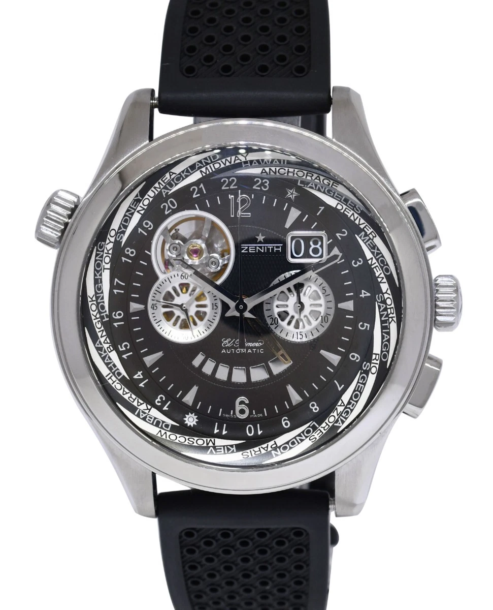 Zenith El Primero Men Rubber Band Wristwatches for sale | eBay display picture 1
