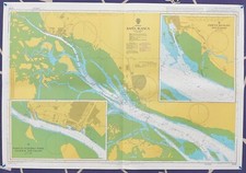 Almirantazgo 3755 ARGENTINA BAHÍA BLANCA PUERTOS BELGRANO Y ROSALES Mapa Gráfico Pared