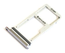 OEM T-MOBILE LG V30 H932 REPLACEMENT SILVER MICRO SD SIM CARD HOLDER TRAY
