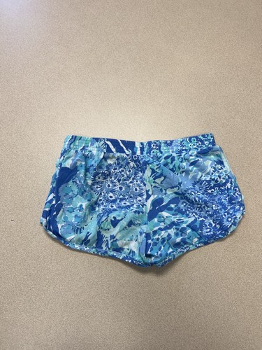 Lilly Pulitzer Shorts Girls Large Blue Floral 288 - Picture 3 of 4