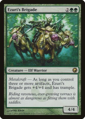 Ezuri's Brigade 121 Rare Scars of Mirrodin SOM MTG