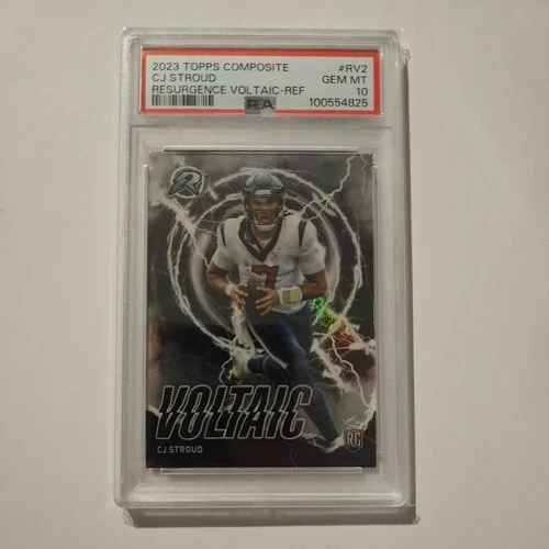 2023 CJ Stroud Topps Composite Resurgence Voltaic Refractor #RV2 PSA 10