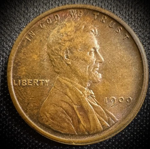 1909-P VDB Lincoln Wheat Cent Penny AU About Uncirculated First Year Of Type