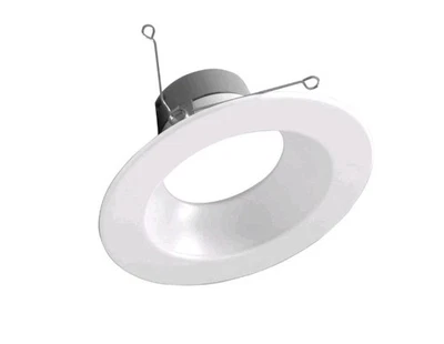 NICOR DLR56(v6) 5/6" LED Recessed Ceiling Light, 3000K, Dimmable, White, 900lm