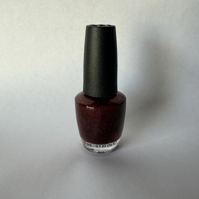Vtg OPI Nail Polish Underneath The Mistletoe HL E08 2010's Red Glitter Shimmer