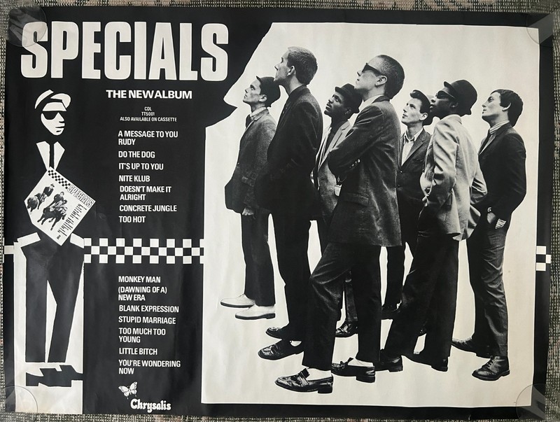 The Specials rare 1979 original promotional print. Near Mint. Not a reprint.