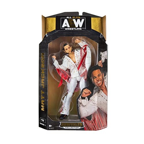 AEW Chris Jericho Unrivaled Series 1B (Variant) Action Figure 16,5 Cm – Con Fedora, Giacca E Sciarpa Rimovibili, Jazwares - 6