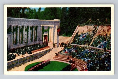 Berkeley CA-California, Greek Theatre, Antique Vintage Souvenir Postcard