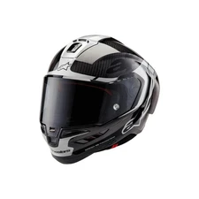 Alpinestars Helmet Supertech SR10 Element Black Carbon Silver Black Gloss 