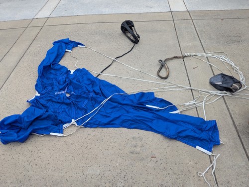 Simpson Racing Skyjacker Drag Parachute 10 Foot Blue NHRA Drag Race 