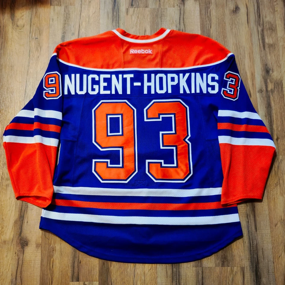 EDMONTON OILERS Ryan Nugent-Hopkins Reebok Indo-Edge NHL Jersey Authentic 52 New - Image 2 of 4