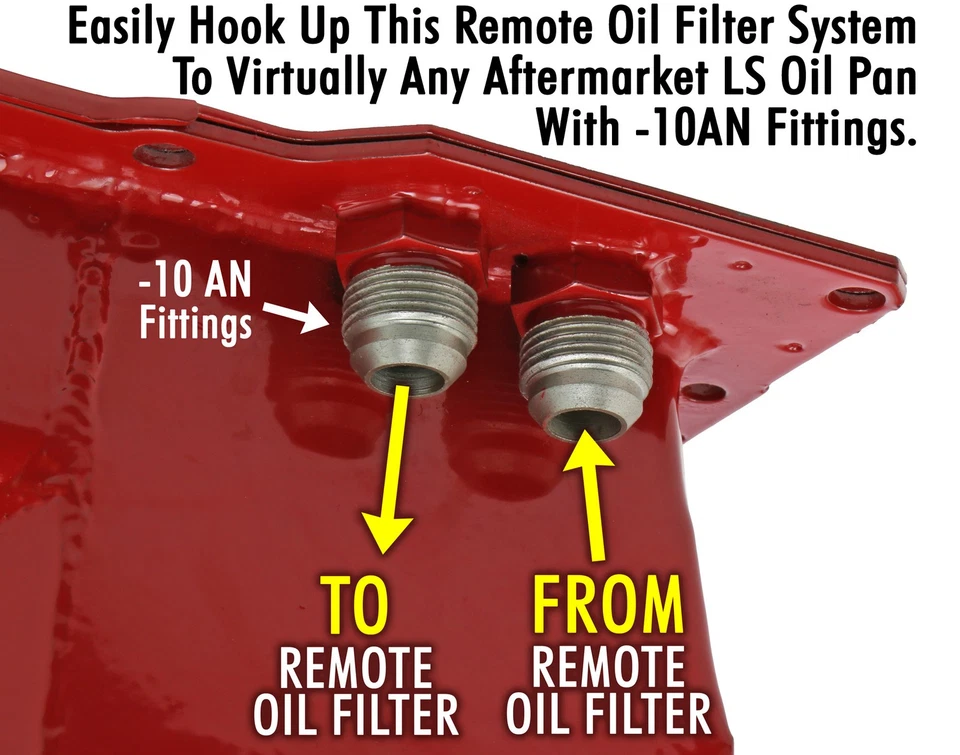 Cacerola de aceite intercambiable de motor Hamburger's Performance serie LS; 5 cuartos; cárter trasero 1108 Foto 3 de 4