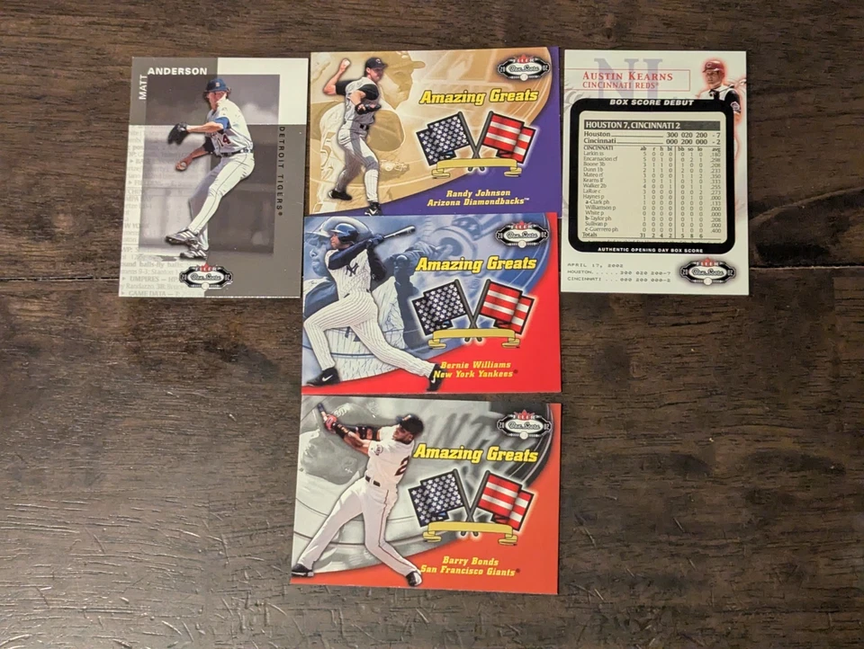 2002 Fleer Box Score Card Lot of 115! HOFers, Numbered, Box Score, and more! - Image 2 of 3