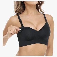 NWT Momcozy Nursing Bra for Breastfeeding, YN21 Seamless Ultra Comfort Size 2XL