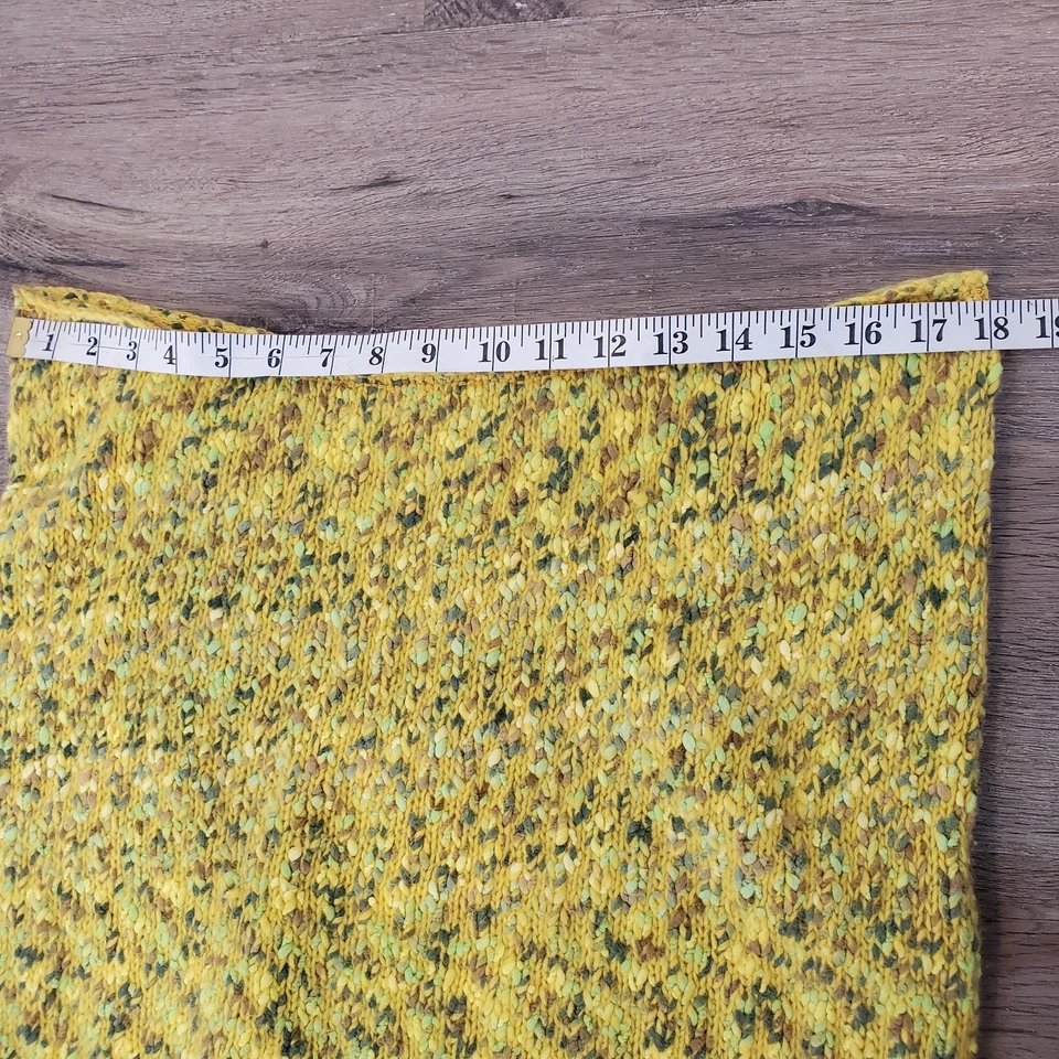 Vestido Falda De Colección Krizia Maglia Mezcla Cachemira Tejida 44 Amarillo Diseñador Italiano  Foto 4 de 4