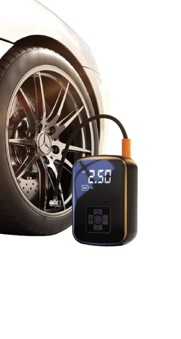 Gonfleur pneus voiture sans fil compresseur air portatif rechargeable 150PSI