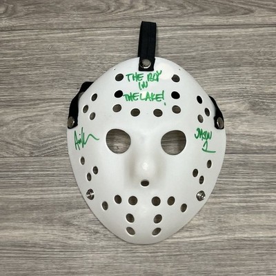 Jason Voorhees Mask Auto Autographed Sign Ari Lehman Horror Friday 13th JSA Cert