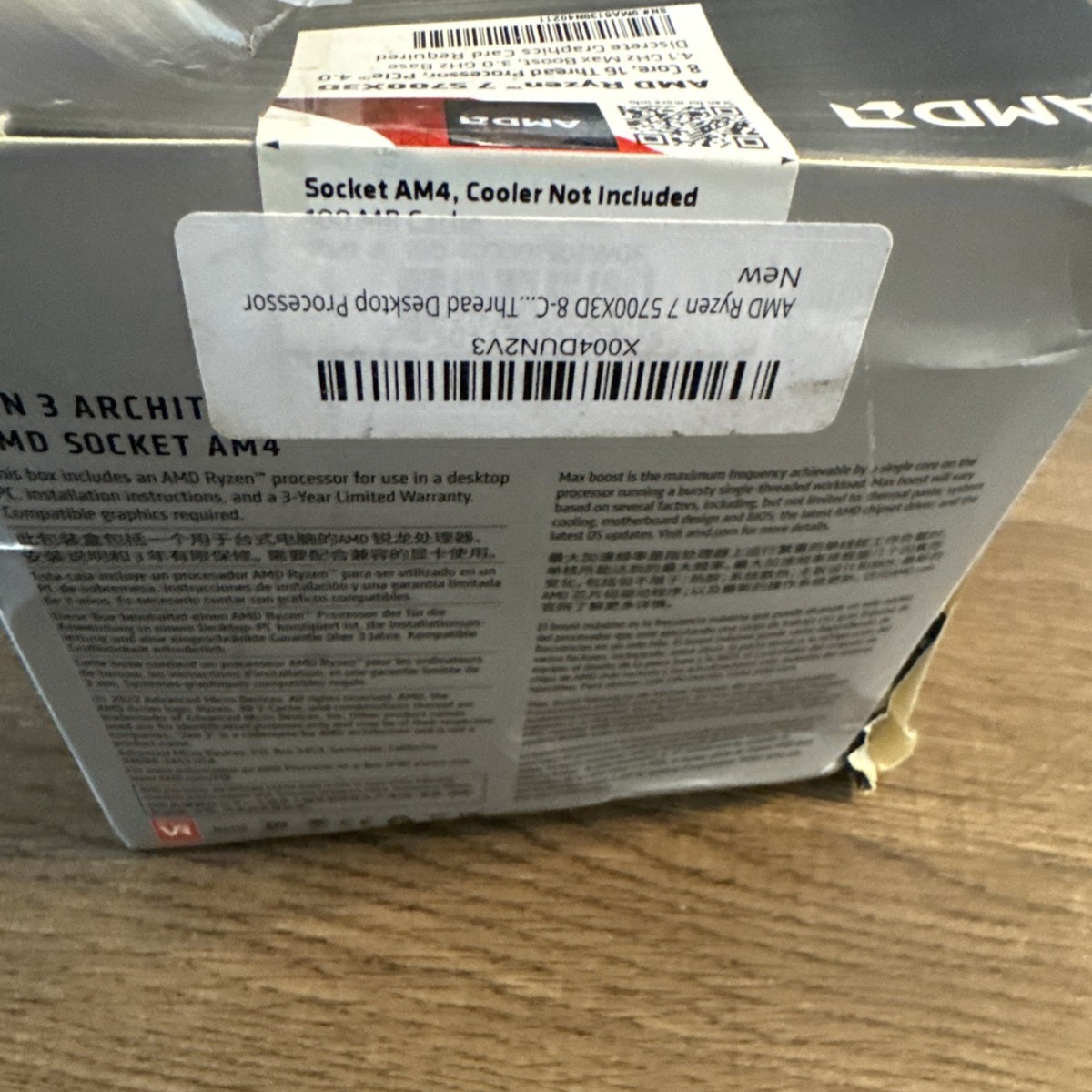 AMD Ryzen 7 5700X3D 8-Core 16-Thread Desktop Processor for sale