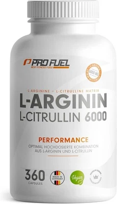 PRODUEL L-Arginin + L-Citrullin-Malat Kapseln 360x optimal hochdosiert mit 6000 mg vegan