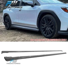 Fits 22-25 Subaru WRX 5th VB STI Style Side Skirts Extension Rocker Panel PP