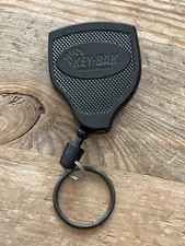 KEY-BAK SUPER48 Locking Retractable Keychain Steel Belt Clip Made in the USA Key