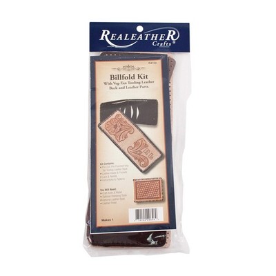 Realeather Basic Billfold Leathercraft Kit, Natural, 1 count