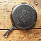 Vintage GRISWOLD Cast Iron SKILLET Frying Pan # 5 LARGE BLOCK LOGO - Ironspoon