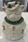 Vintage Shawnee USA Pottery - Winnie The Pig - Green Collar - Cookie Jar