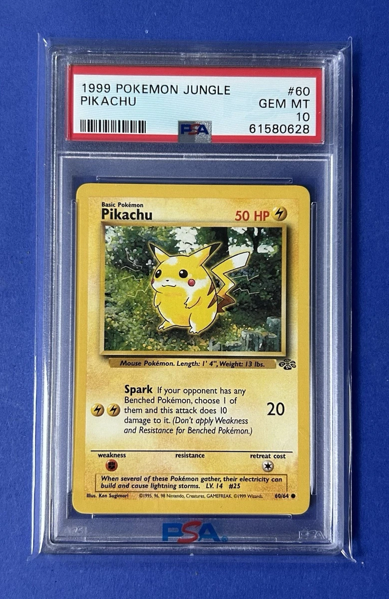 Pikachu Pokémon TCG Grade 10 Common Individual Collectible Card