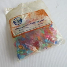 Vintage Ceramic Christmas Tree Replacement Small Twist Lights Narco Prod. 144ct.