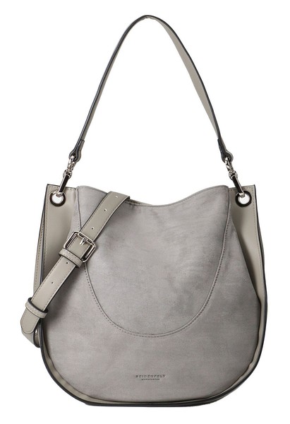 Seidenfelt Manufaktur Skadi Hobo Schultertasche Tasche Dusty Blue Blaugrau Neu-image