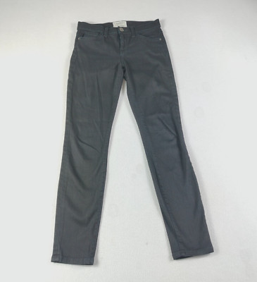 Current Elliot Jeans Womens 25 Jet Black The Stiletto Skinny Stretch Streetwear